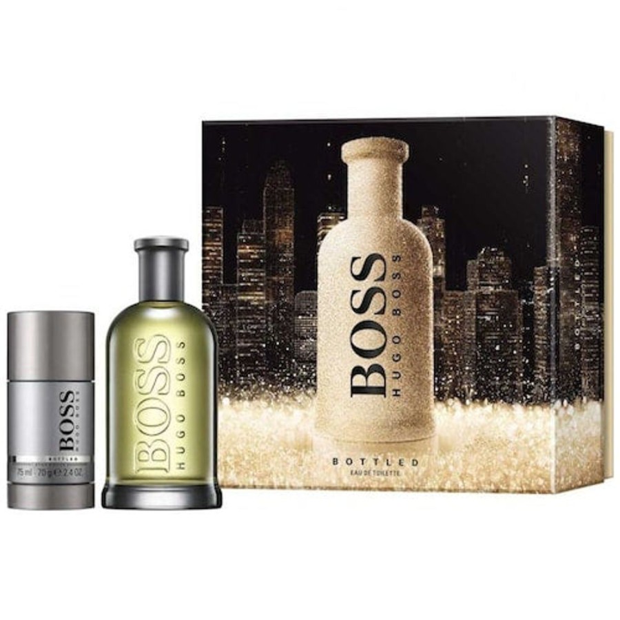 Set Caballero Ufemme | Set Hugo Boss Bottled (Perfume 200 Ml + Desodorante Barra 75 Ml) Cab