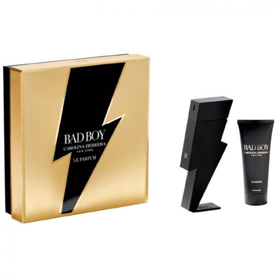 Set Caballero Ufemme | Set Carolina Herrera Bad Boy Le Parfum (Perfume 100 Ml + Gel De Bano 100 Ml) Cab