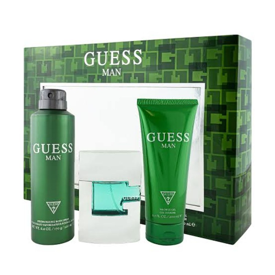 Set Caballero Ufemme | Set Guess Man (Perfume 75 Ml + Body Spray 226 Ml + Gel Ducha 200 Ml) Cab