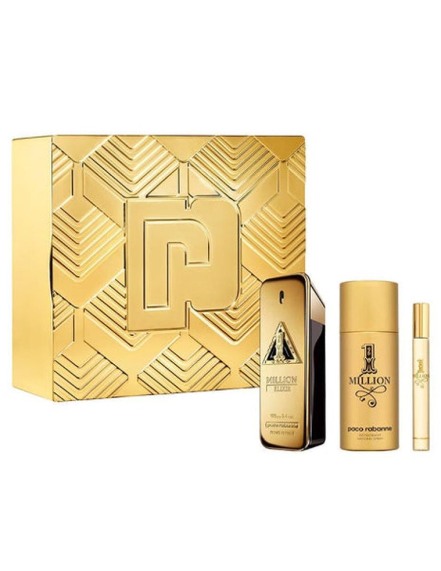 Set Caballero Ufemme | Set Paco Rabanne One Million Elixir (Perfume 100 Ml + Mini 10 Ml + Desodorante Spray 150 Ml) Cab