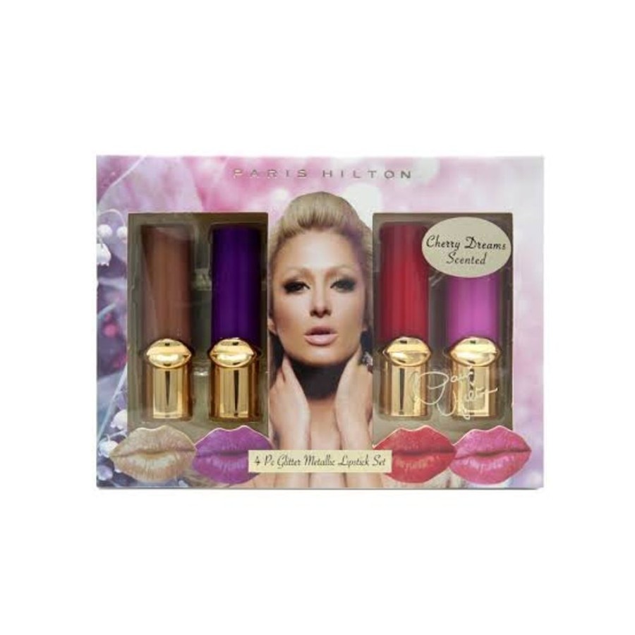 Set Dama Ufemme | Set Paris Hilton Glitter Metallic (4 Labiales De 3.6 Gr C/U) Dama