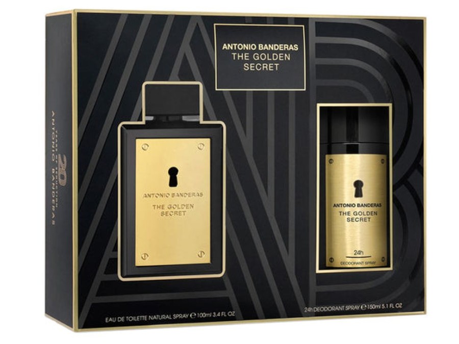 Set Caballero Ufemme | Set Antonio Banderas The Golden Secret (Perfume 100 Ml + Desodorante Spray 150 Ml) Cab