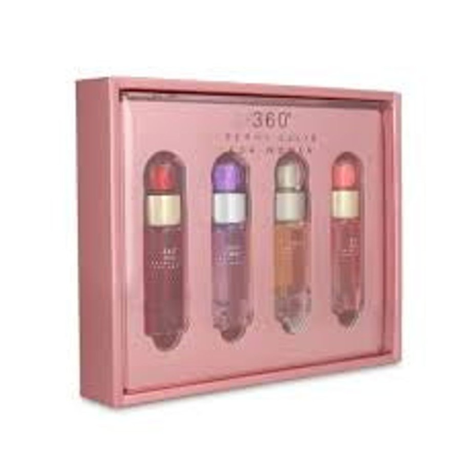 Set Dama Ufemme | Set Perry Ellis Woman Minis (Red + Purple + Trad + Coral 7.5 Ml) Dama