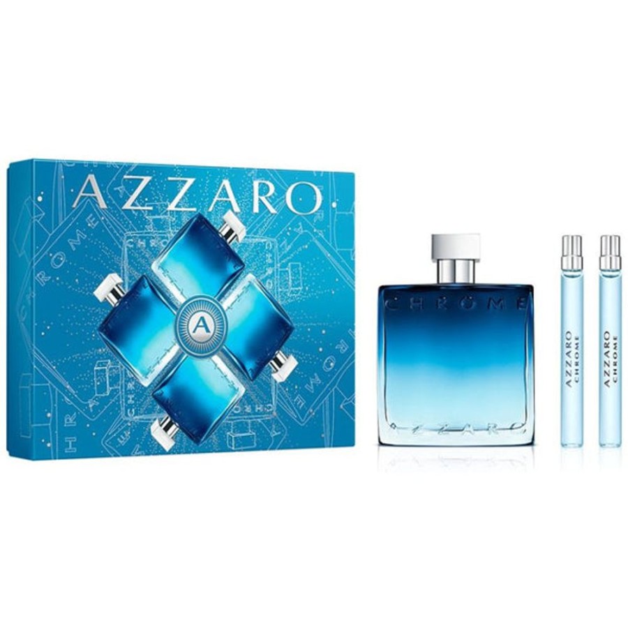 Set Caballero Ufemme | Set Azzaro Chrome Parfum (Perfume 100 Ml + Mini 10 Ml+ Mini 10 Ml) Cab