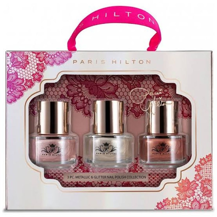 Set Dama Ufemme | Set Paris Hilton Metallic & Glitter Nail (Esmalte 16.5 Ml + Esmalte 16.5 Ml + Esmalte 16.5 Ml) Dama