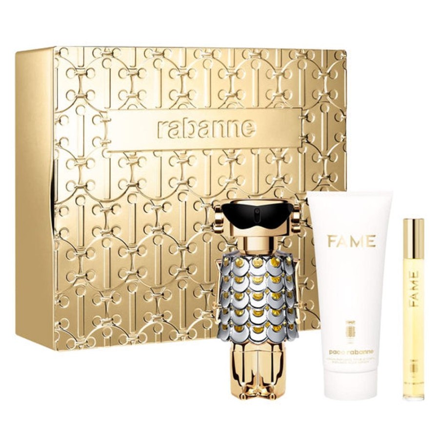 Set Dama Ufemme | Set Paco Rabanne Fame (Perfume 80 Ml + Mini 10 Ml + Body Lotion 100 Ml) Dama